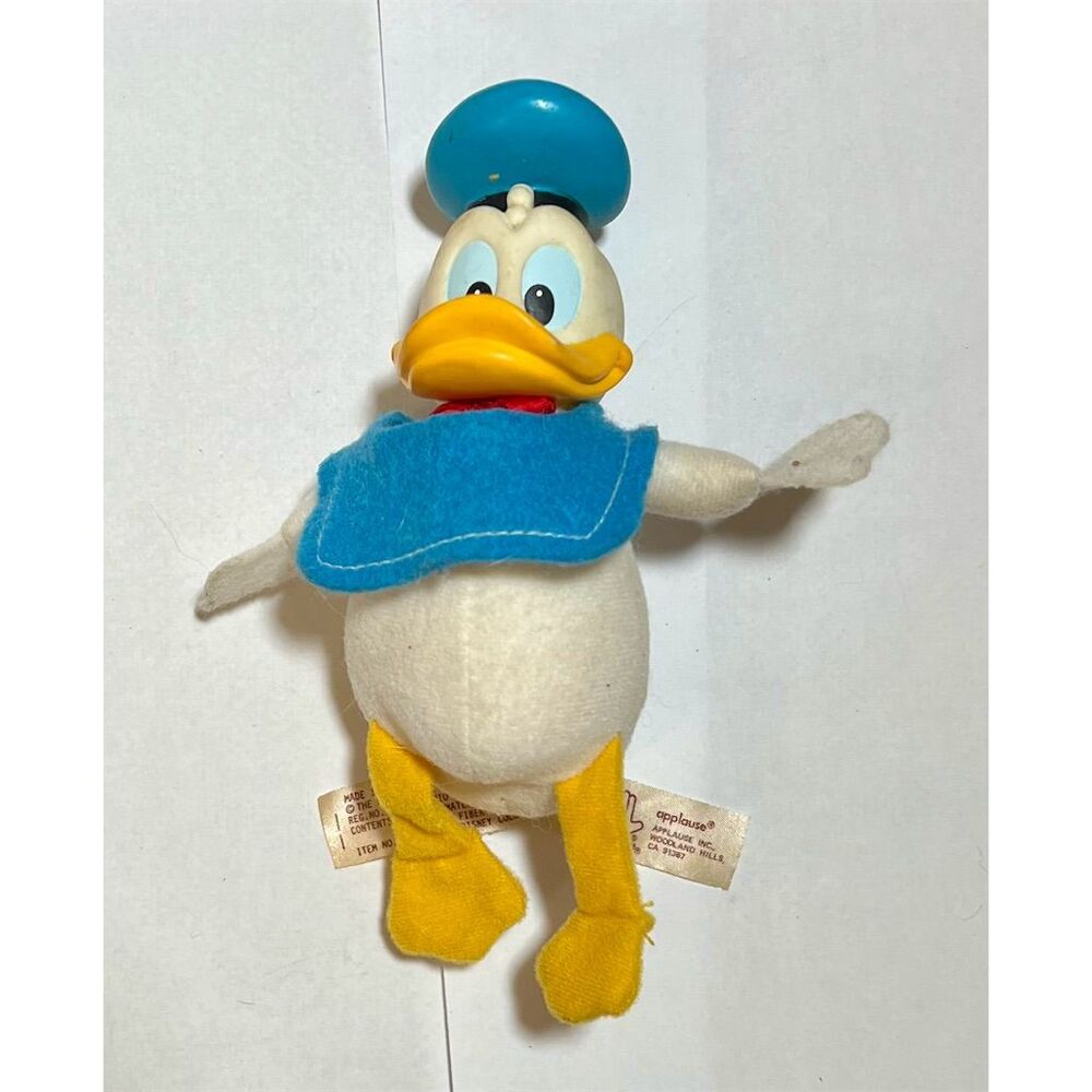 Vintage Disney Donald Duck Small Plush Toy 6-14" Kids 3+ - Picture 1 of 5